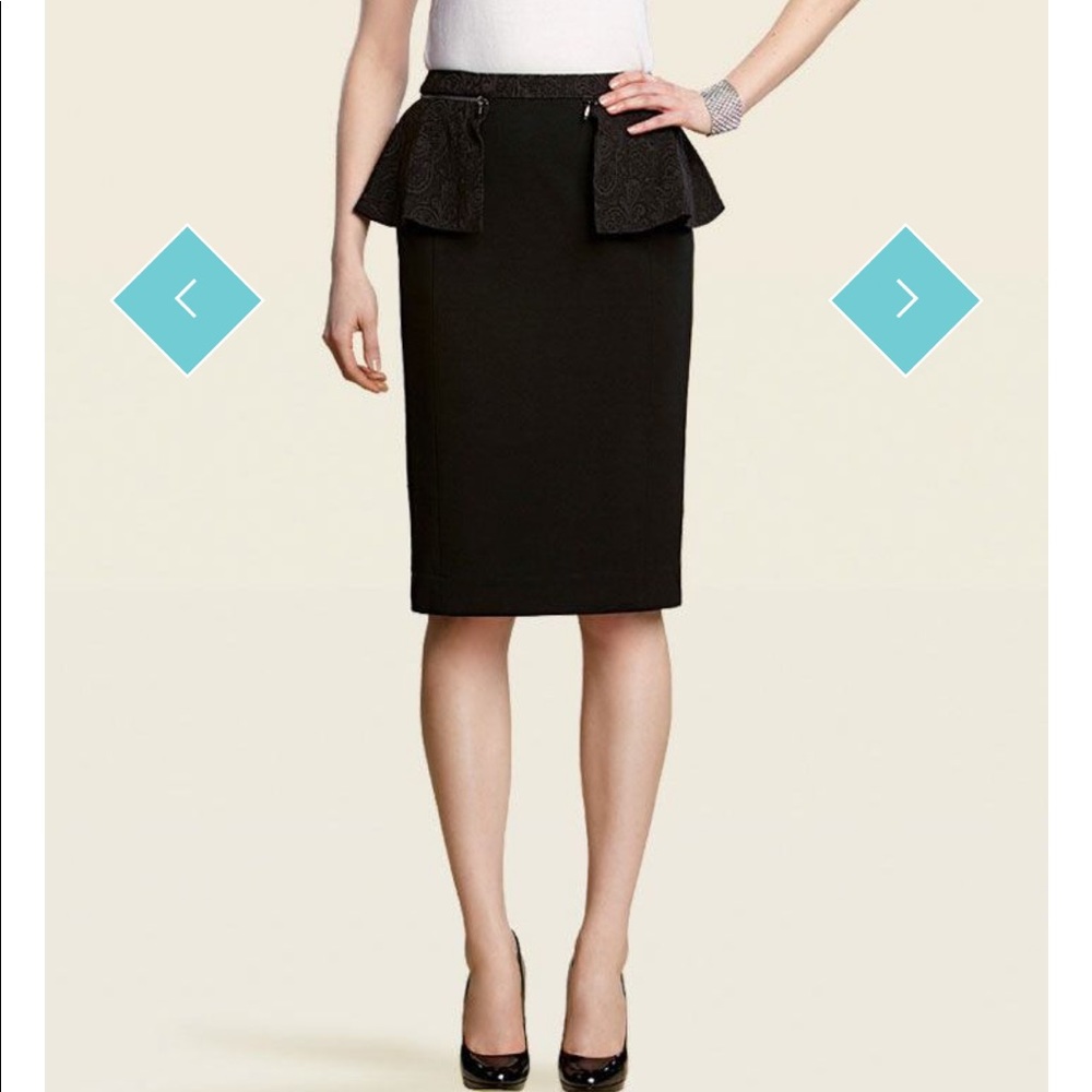 Etcetera Anise peplum pencil skirt